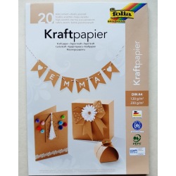 Kraftpapier + Kraftkarton A4 Block