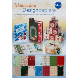 Weihnachtspapiere A4 14 Bogen