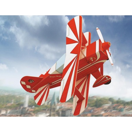 Doppeldecker-Flugzeug