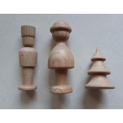 Rohholzfigürchen 3er Set