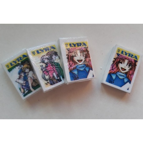 Radiergummi Mangamotiv 3 Stck.