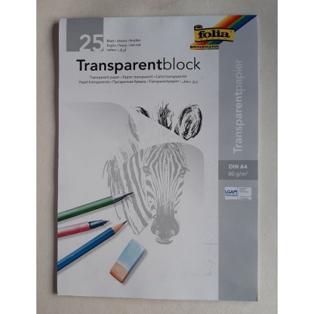 Transparentblock A4
