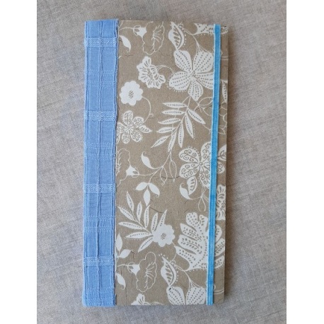 Minijournal 10x20cm blau