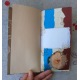 Minijournal 10x20cm blau